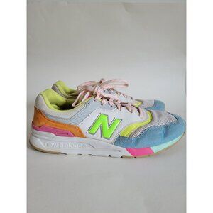 New Balance Womens White Varsity Orange 997H leather Sneakers size 11 running